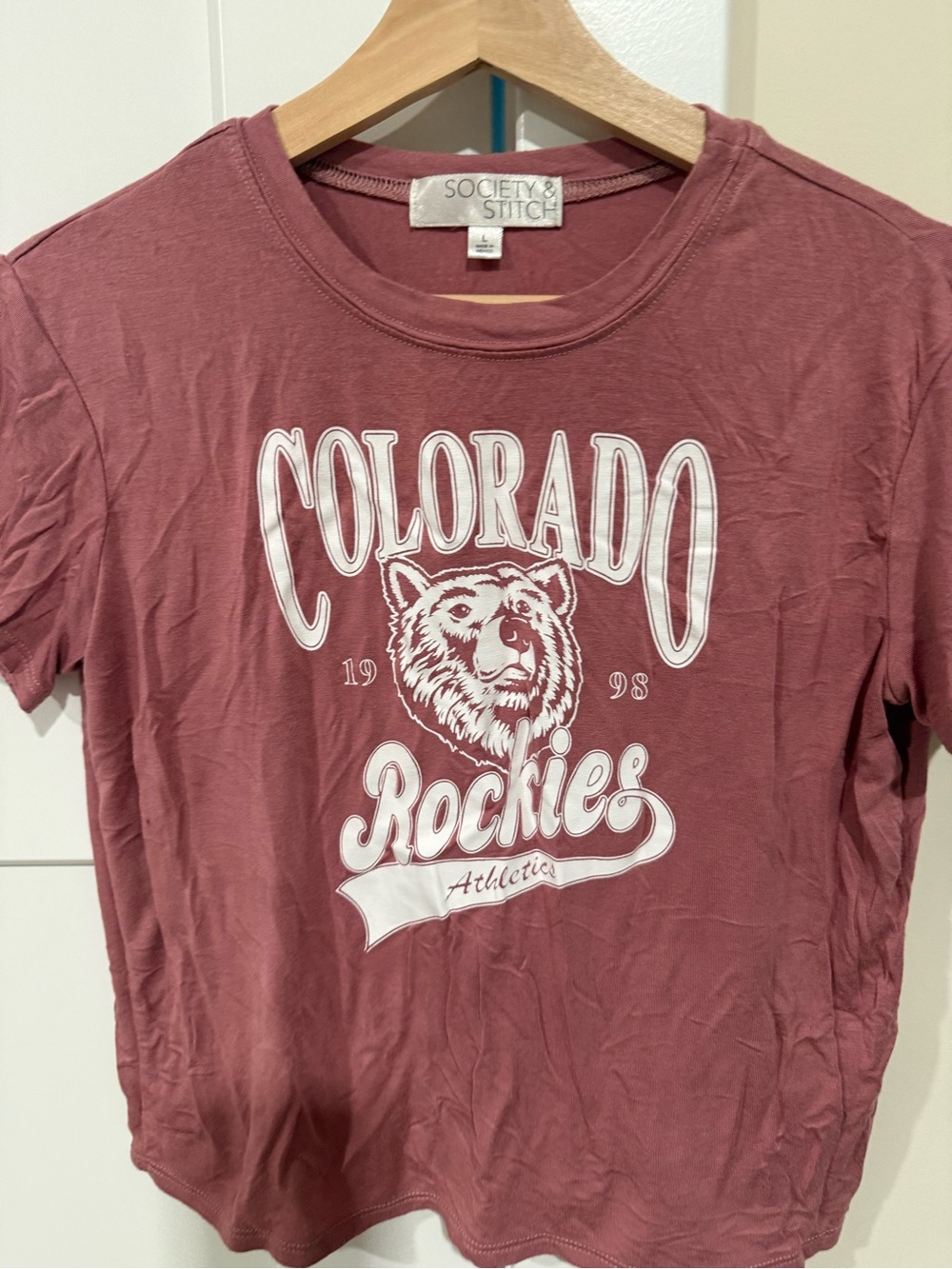 Market & Spruce Kids Colorado Rockies Graphic Tee - Mauve